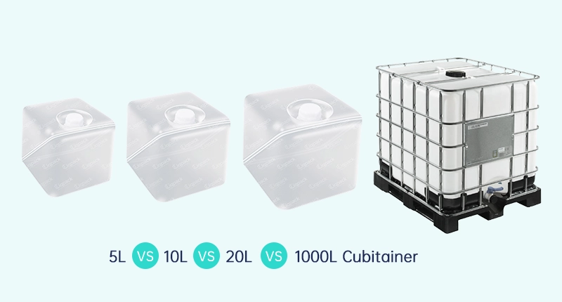 5L vs 10L vs 20L vs 1000L Cubitainers