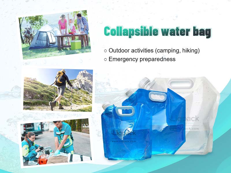 Application of Collapsible Water Bags