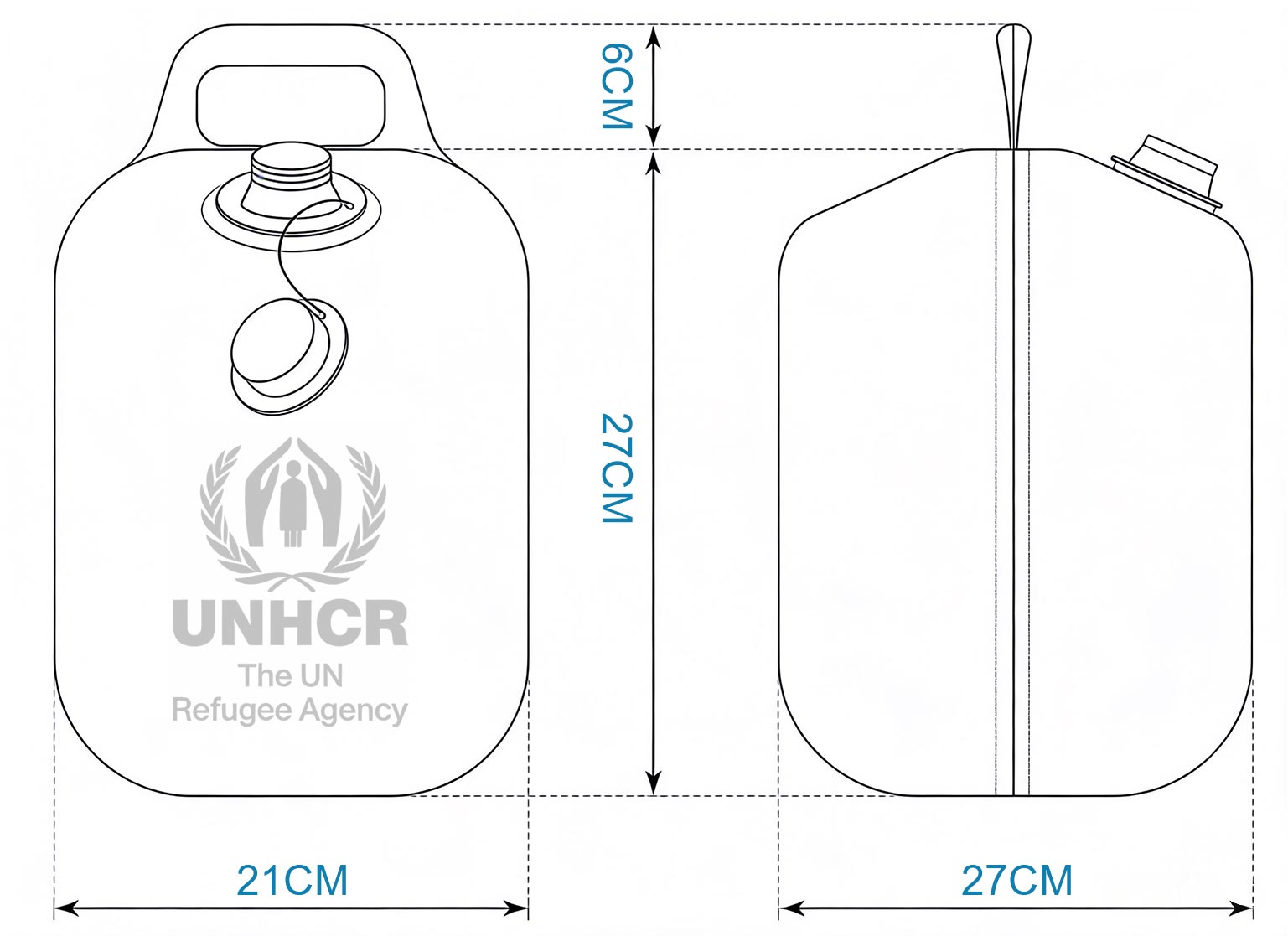 semi-collapsible jerry can Structure