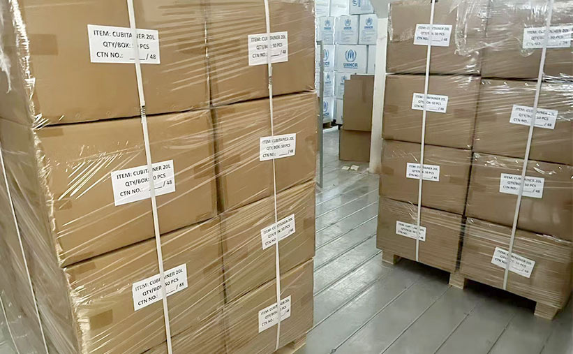 Shipping preparation for bag in box