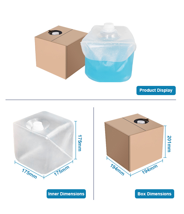5L cubitainer dispensing closure system
