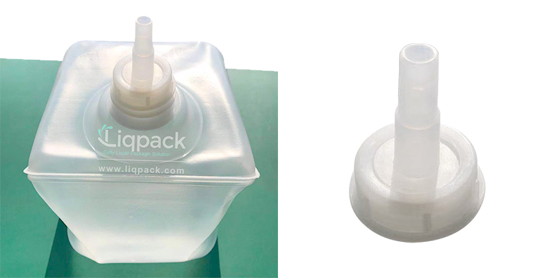 Gel spout for viscous liquids such as ultrasound gel