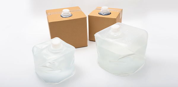 adblue packaging with cubitainer and carton box