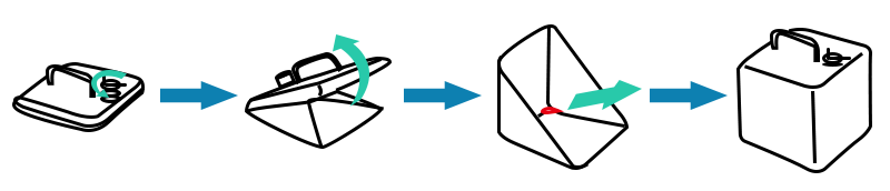 How to Open a Collapsible Water Container