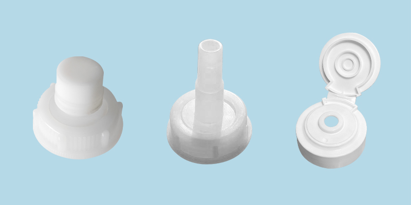 Matching dispensing options such as gel spouts and caps