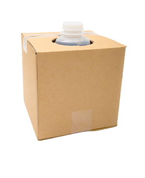 5L cubitainer for liquid packaging with carton