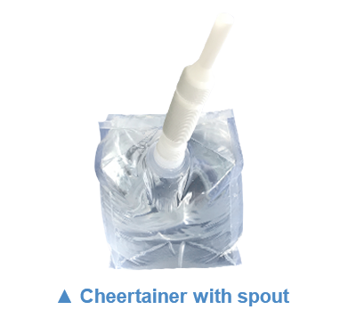 Cheertainer with spout