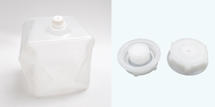 Cubitainer for liquid fertilizer packaging