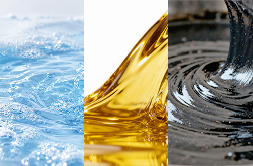 Liquid behavior (viscosity, gas, pressure)