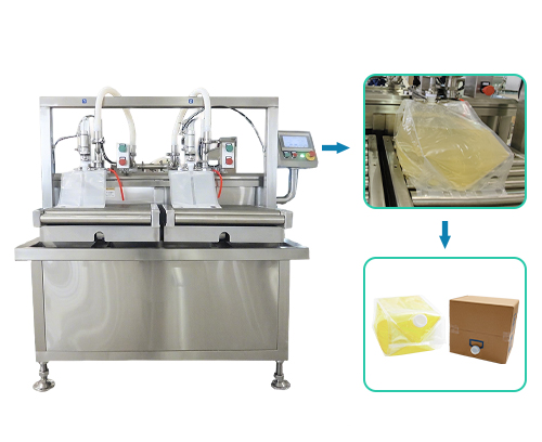 filling machine for liquid packaging with cheertainer