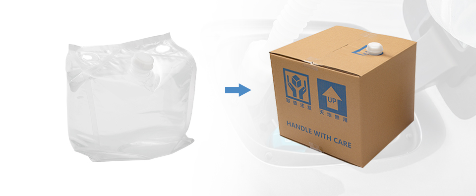 AdBlue packaging with cheertainer and carton box