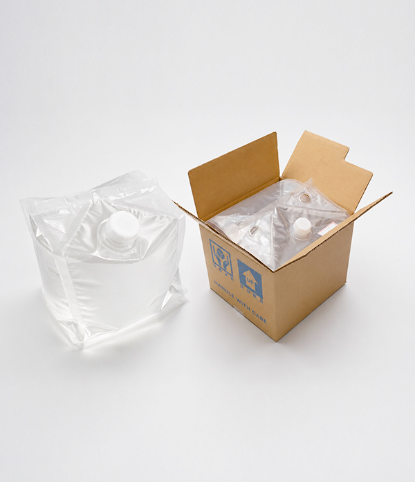 Cheertainer flexible packaging system compared with traditional pillow style bag in box
