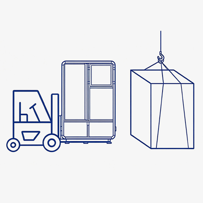 Machine packing and shipment reference for export filling machine projects