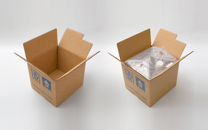 The carton supports the shape