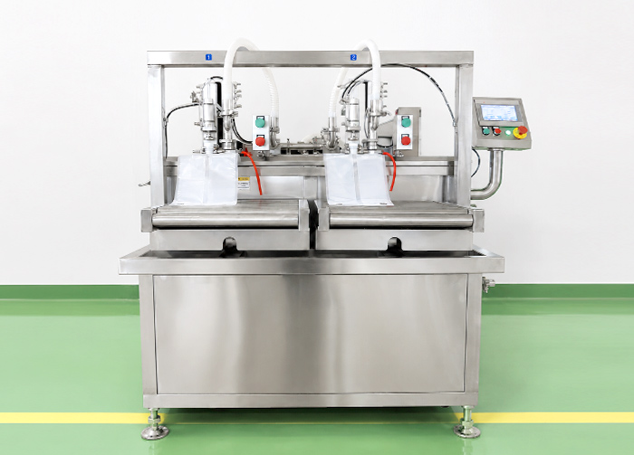 Two-Head Plug-In or Press Capping Filling Machine