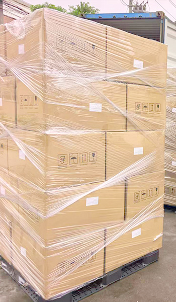 10L Cheertainer palletized and non-palletized loading comparison