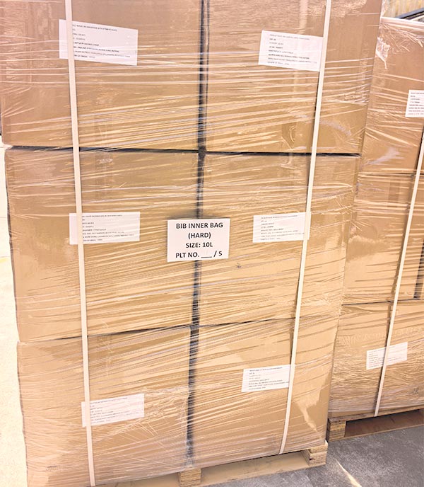 10l cubitainer packing and loading