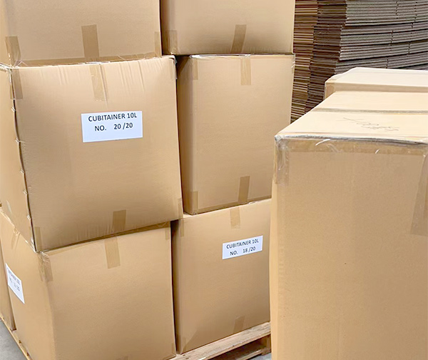 10L Cubitainer non-palletized container loading