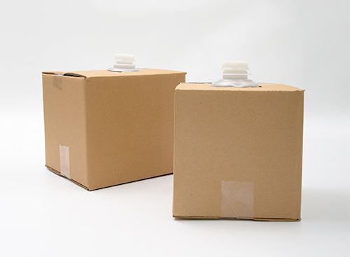 sampling Cubitainer screw cap neck finish and carton review