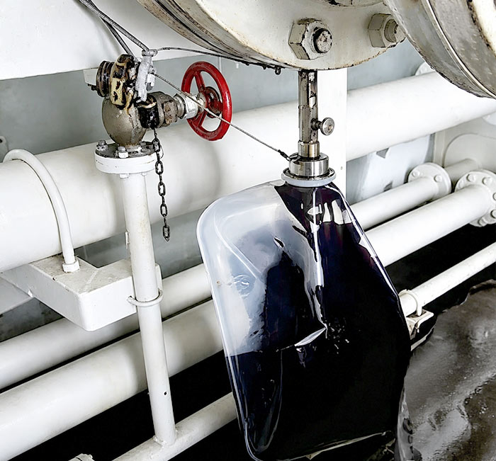 fuel oil sampling Cubitainer for bunker sample collection